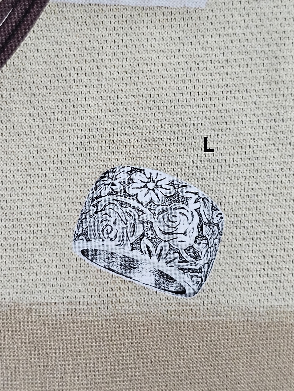 Silpada Rare Sterling Silver Etched Floral Garden Vintage Ring Size 7.25 R1583 - Picture 2 of 14